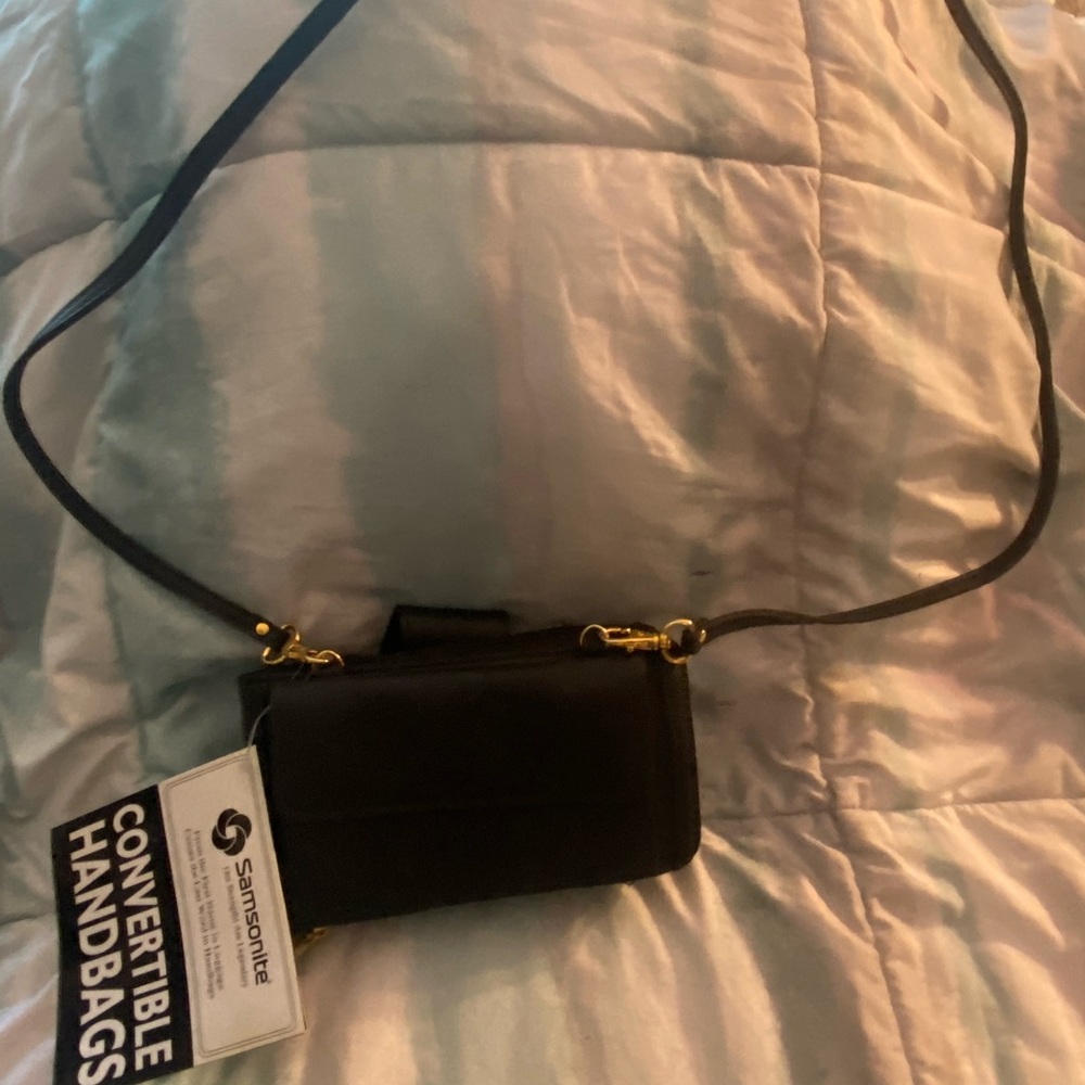 Black convertible Samsonite purse/luggage bag